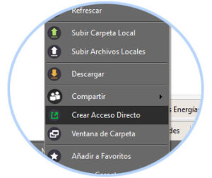 Crear accesos directos a archivos y carpetas | Manual Dataprius