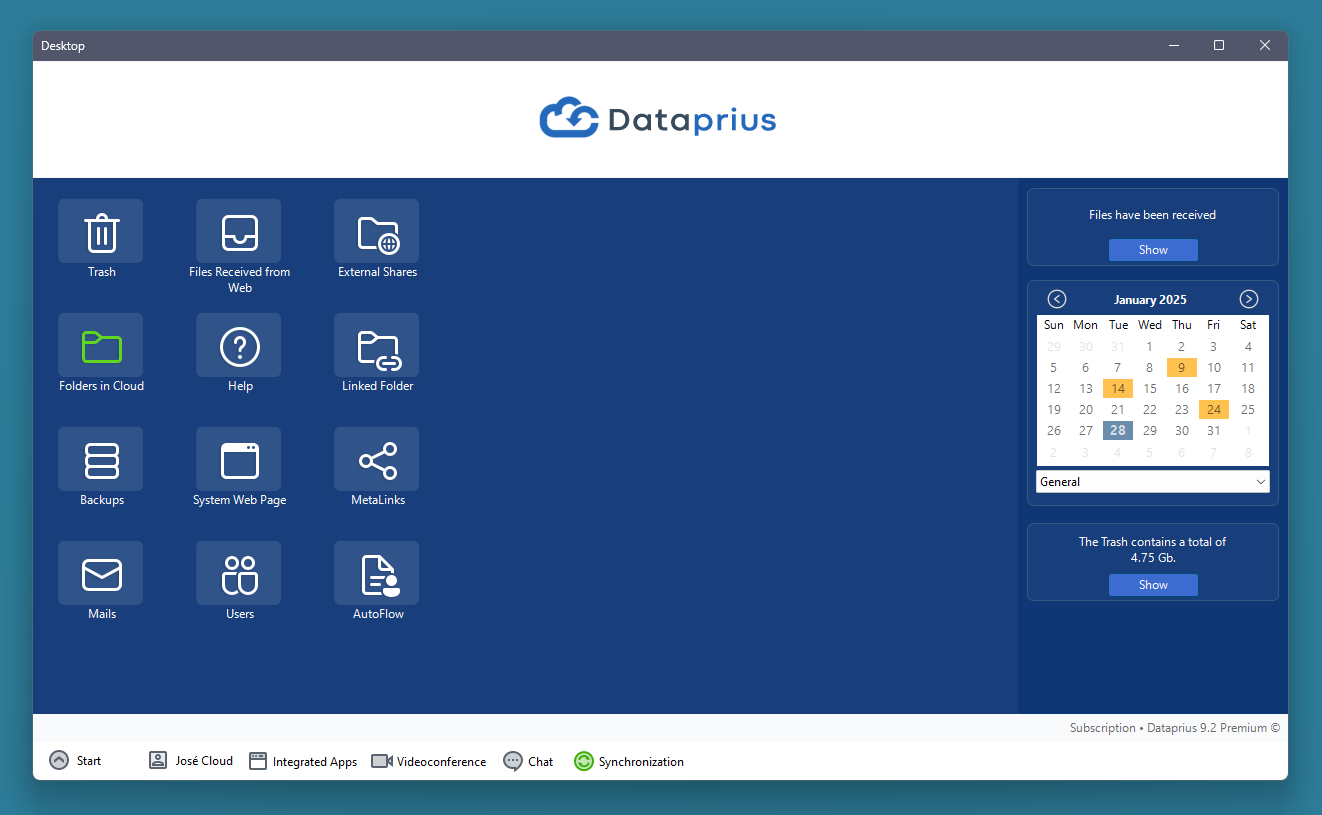 Dataprius Desktop