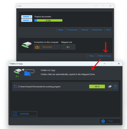 MapDrive. Network drive mapping in the Cloud. - Manual Dataprius